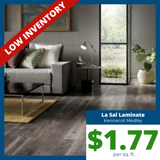 Low Inventory La Sal Laminate Kennecot Medley $1.77 per sq ft Low Inventory La Sal Laminate Kennecot Medley $1.77 per sq ft